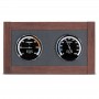 EOS Premium Sauna-Hygrometer-Thermometer aus Wallnuss