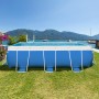 Aufstellbecken Laghetto POP! 510 blau - Maße im Wasser 5,30 x 10,25 m - Sandfilter
