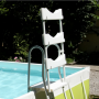 Aufstellbecken Laghetto POP! 510 blau - Maße im Wasser 5,30 x 10,25 m - Sandfilter