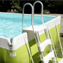 Aufstellbecken Laghetto POP! 510 creme - Maße in Wasser 5,30 x 10,25 m - Sandfilter