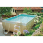 Aufstellbecken Laghetto POP! 510 creme - Maße in Wasser 5,30 x 10,25 m - Sandfilter