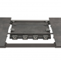 Table Oron Lafuma Fusain pieds titane extensible (8-10 personnes) 190/245x100, ht 77cm