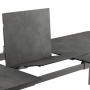 Table Oron Lafuma Fusain pieds titane extensible (8-10 personnes) 190/245x100, ht 77cm