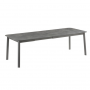 Table Oron Lafuma Fusain pieds titane extensible (8-10 personnes) 190/245x100, ht 77cm