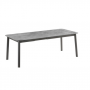 Table Oron Lafuma Ciment pieds titane extensible (6 à 8 personnes) 170/205x100 ht 77cm