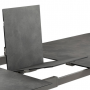 Table Oron Lafuma Fusain pieds titane extensible (6 à 8 personnes) 170/205x100 ht 77cm