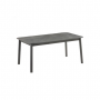 Table Oron Lafuma Fusain pieds titane extensible (6 à 8 personnes) 170/205x100 ht 77cm