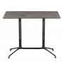 Horizon Stehtisch Platte HPL 115x69 cm Fusain Beine schwarz