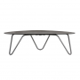 Cocoon table basse Lafuma HPL Fusain pieds titane