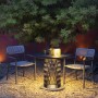 Table lumineuse Cadix H75 cm aluminium gris Les Jardins TA00661