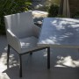 Fauteuil matelassé AMAKA gris clair séchage rapide FA02064 Les Jardins