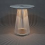 Mange-debout lumineux Halo aluminium blanc TA04522 Les Jardins