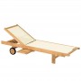 Sonnenliege aus Teakholz AZUR CTTR611 Les Jardins