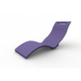 Chaise longue en résine colorée violet 4005