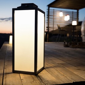 Traditionelle Solar Lampe aus Aluminium 65cm Les Jardins