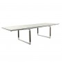 Ausziehbarer Tisch BASTINGAGE 12-sitzig Weißaluminium Duratek HPL TA06100