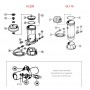 Innendeckel Hayward Chlorinator und Brominator Nr. 5 Ref CLX200B