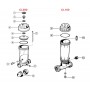 Kappe + Schraube Hayward Chlorinator und Brominator n°1 + 2 Ref CLX200EGA