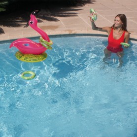 Flamingo-Wurfspiel für Schwimmbad Kerlis
