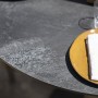Table bistro ronde COPENHAGUE durateck plateau HPL ardoise