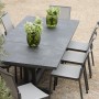 AMAKA ausziehbarer Tisch 8/10 Sitzplätze 162-244cm Keramikplatte
