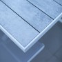 AMAKA  ausziehbarer Tisch 8-10 platziert 170-230cm weißes Aluminium TA02021