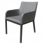 Fauteuil matelassé AMAKA gris foncé séchage rapide FA02061 Les Jardins