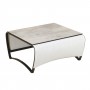 Table basse Jet Stream toile batyline Eden blanc chiné JSTA054