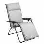 Bayanne Sessel Relax Lafuma Möbel Sunbrella Granit (grau) schwarze Füße