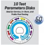 Einweg-Spin Touch 11-Parameter-Analyse-Discs: Packung mit 10 Einheiten