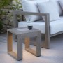 Table basse lumineuse Rancho solaire et rechargeable