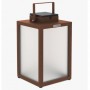 Lampe tradition solaire en alu CORTEN ht 40cm Les Jardins TINK234