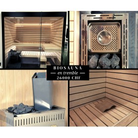 Sauna en tremble neuf 230x185cm