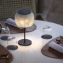 Lampe de table Paloma Alu noir, PETG transparent TDS0004