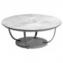 Table basse lumineuse Jet Stream alu GRIS, HPL béton ciré JSTAL11