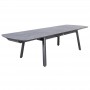Table extensible 10-12 places COPENHAGUE 200-300cm alu gris HPL ardoise TA04207