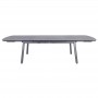 Table extensible 10-12 places COPENHAGUE 200-300cm alu gris HPL ardoise TA04207