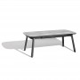 Table extensible COPENHAGUE 200-300cm alu gris HPL béton ciré TA04209