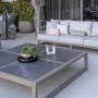 Table basse Skaal 160x168cm Duratek céramique marbre noir TA04051+4xCER6202 Les Jardins