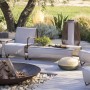 Table basse Jet Stream 120cm aluminium corten JSTA077