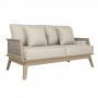 2-Sitzer-Sofa Geflochtenes Seil grau MIRA Duratek
