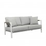 BASTINGAGE 2-Sitzer-weisse Aluminiumsofa mit Duratek CAO6162