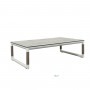 Table basse BASTINGAGE 80x140cm aluminium blanc Duratek TA06107