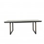 Ausziehbarer Tisch BASTINGAGE 12-sitzig Aluminium grau Duratek HPL TA06101