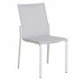 Stapelbarer Stuhl KOTON mit hoher Rückenlehne weisse Aluminium CH03311