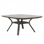Table extensible carrée SAGAMORE 135/195cm aluminium gris TA09003