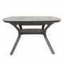 Table extensible carrée SAGAMORE 135/195cm aluminium gris TA09003