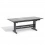 Table extensible HEGOA 190-280cm aluminium gris céramique anthracite