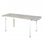 Table balcon TICAO 145-185cm aluminium blanc TA03601