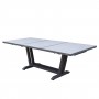 AMAKA ausziehbarer Tisch 8-10 platziert 170-230cm graues Aluminium TA02020